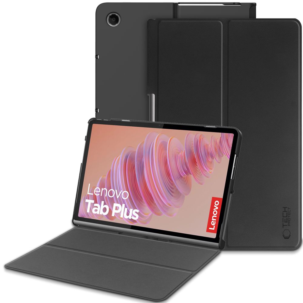 Funda para Lenovo Tab Plus 11.5inch, Tech-Protect, SmartCase, Negra