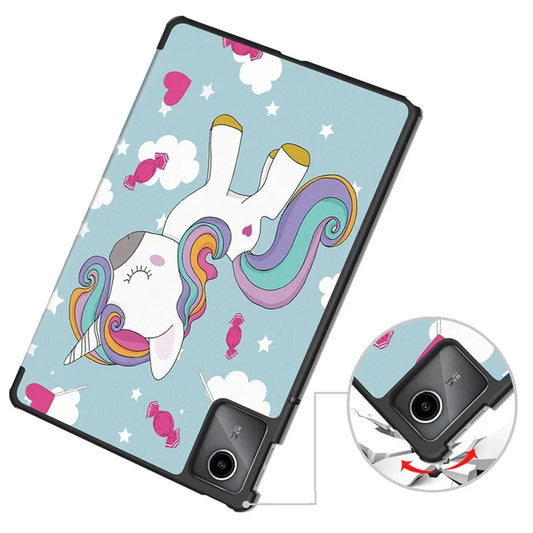 Funda para Lenovo Tab M11, Techsuit, FoldPro Unicorn, Multicolor