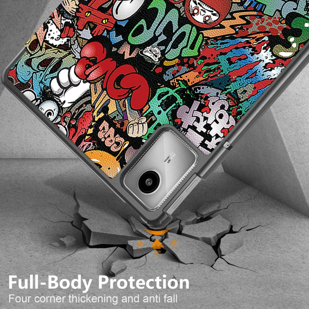Funda para Lenovo Tab M11, Techsuit, FoldPro Urban Vibe, Multicolor