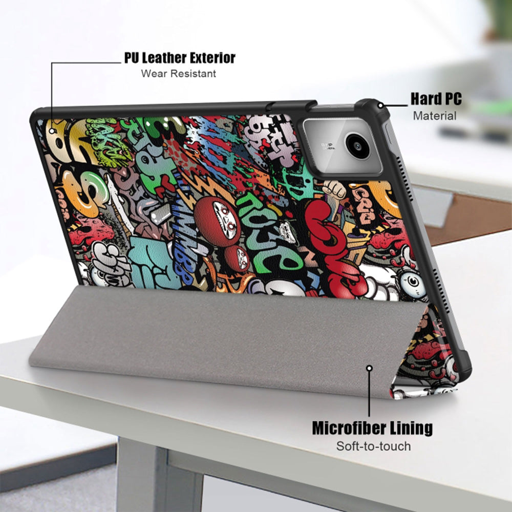 Funda para Lenovo Tab M11, Techsuit, FoldPro Urban Vibe, Multicolor