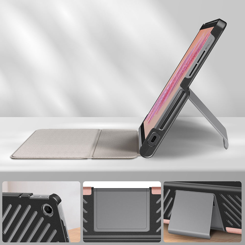 Funda para Lenovo Tab Plus, Techsuit, FoldPro, Rosa