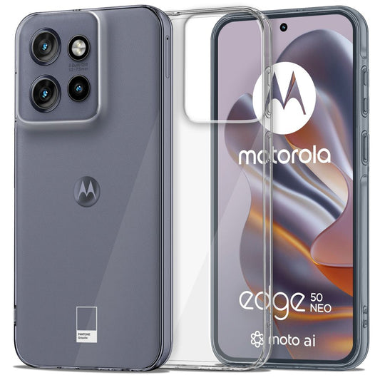 Funda para Motorola Edge 50 Neo, Tech-Protect, Flexair, Transparente