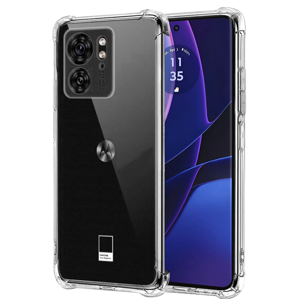 Funda para Motorola Edge (2023) / Edge 40, Techsuit, Transparente a prueba de golpes