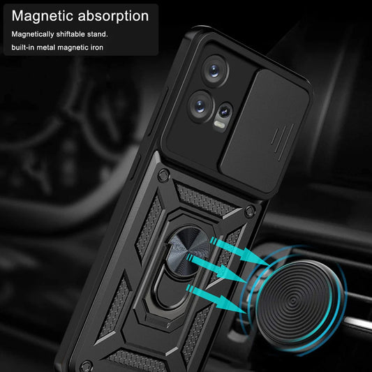 Funda para Motorola Edge 30 Fusion, Techsuit, CamShield, Negra
