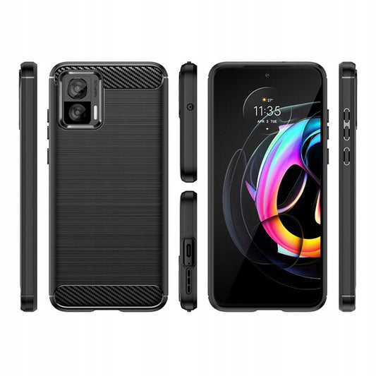 Funda para Motorola Edge 30 Neo, Techsuit, Carbono, Negra
