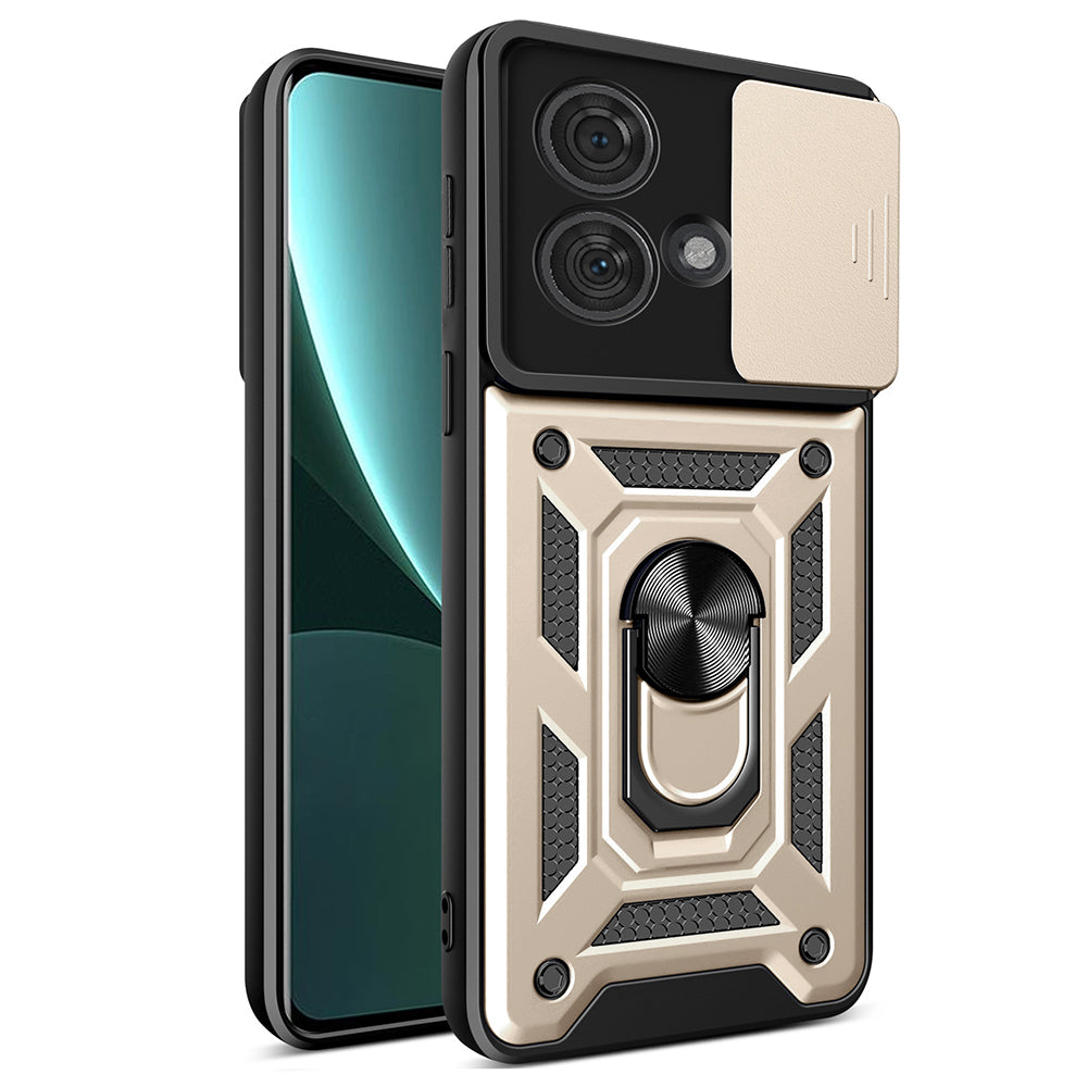 Funda para Motorola Edge 40 Neo, Techsuit, CamShield, Dorada