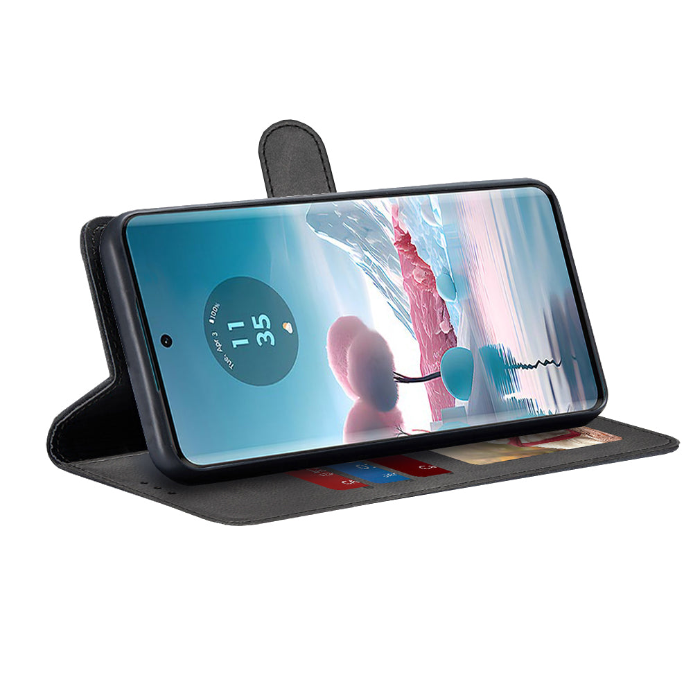 Funda para Motorola Edge 40 Neo, Techsuit, Diary Book, Negra