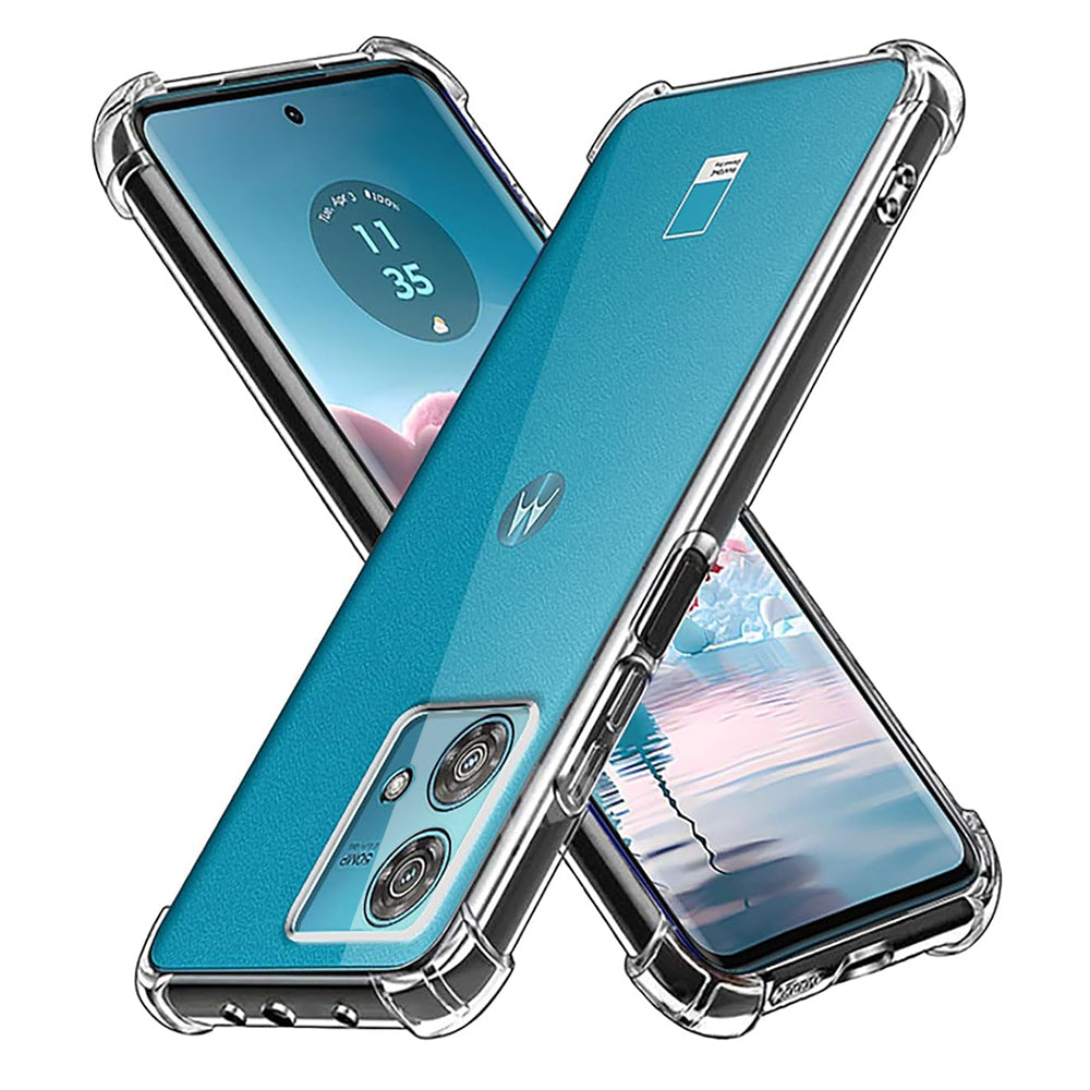 Funda para Motorola Edge 40 Neo, Techsuit, Antichoque Transparente, Transparente