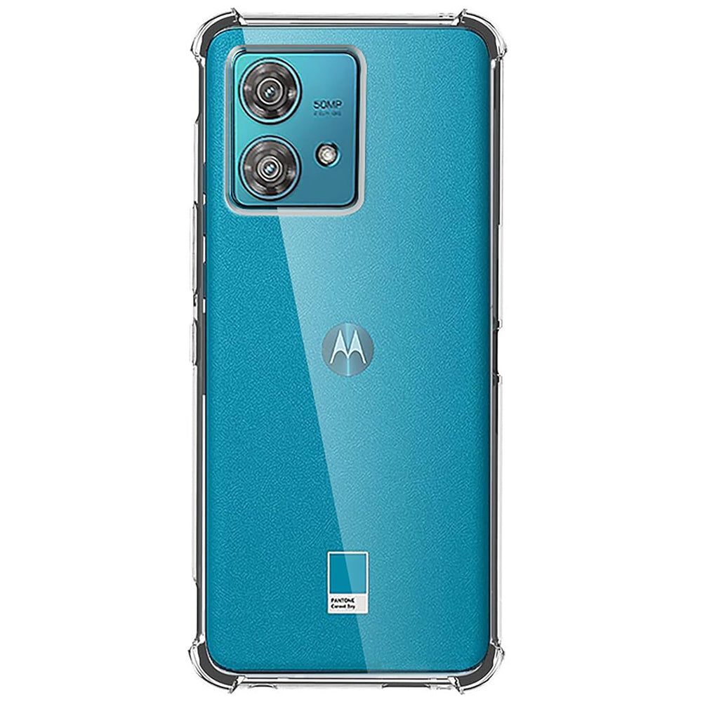 Funda para Motorola Edge 40 Neo, Techsuit, Antichoque Transparente, Transparente