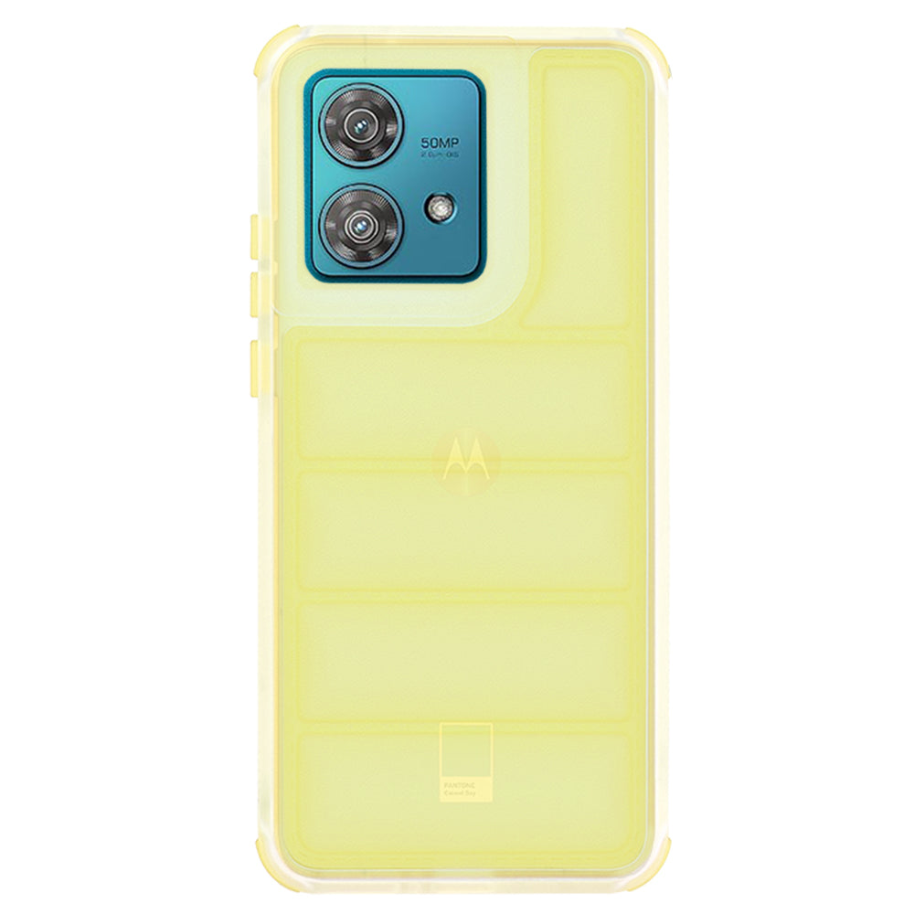 Funda para Motorola Edge 40 Neo, Techsuit, Wave Shield, Amarilla