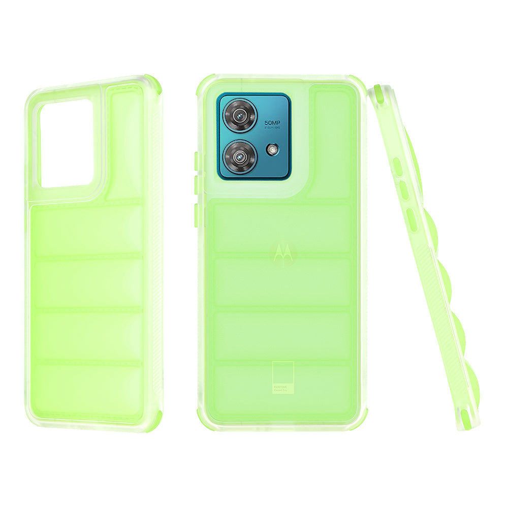 Funda para Motorola Edge 40 Neo, Techsuit, Wave Shield, Verde