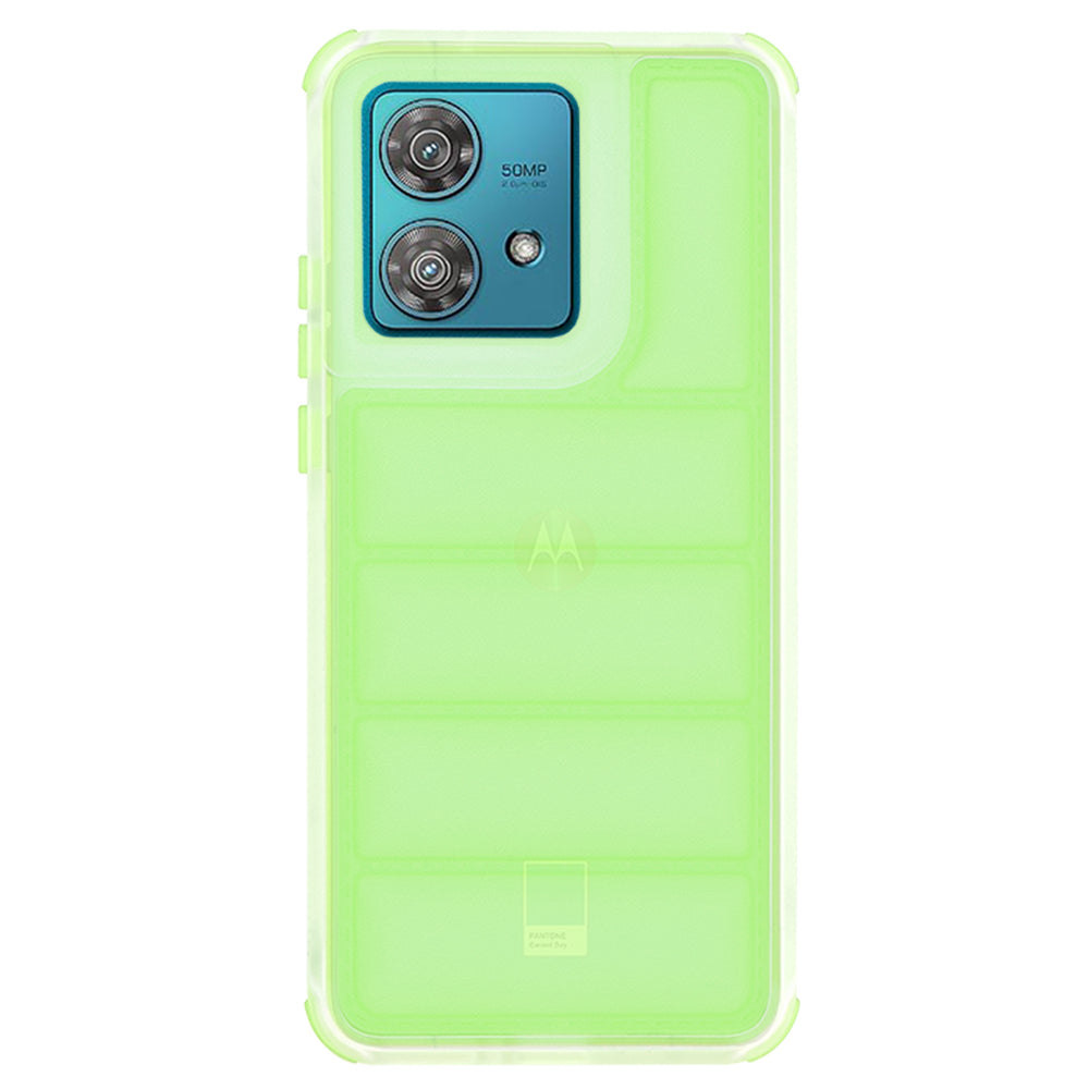 Funda para Motorola Edge 40 Neo, Techsuit, Wave Shield, Verde