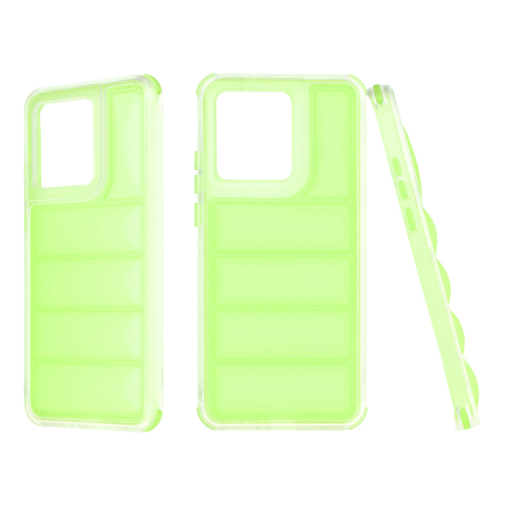 Funda para Motorola Edge 40 Neo, Techsuit, Wave Shield, Verde