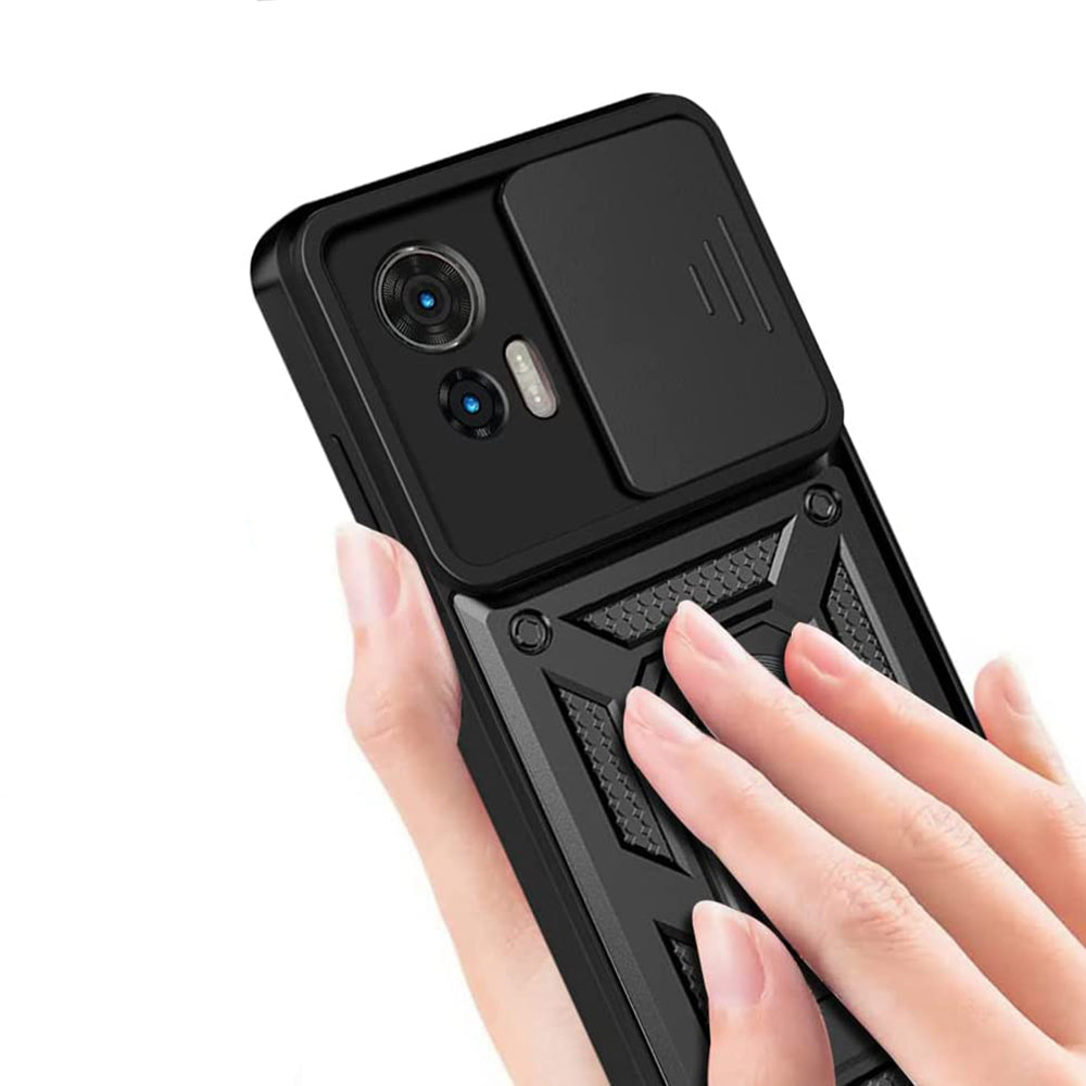 Funda para Motorola Edge 50 Fusion, Techsuit, CamShield, Rosa