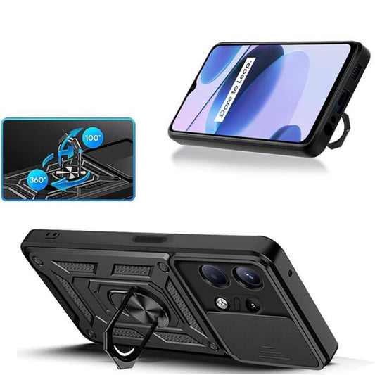 Funda para Motorola Edge 50 Pro, Techsuit, CamShield, Azul