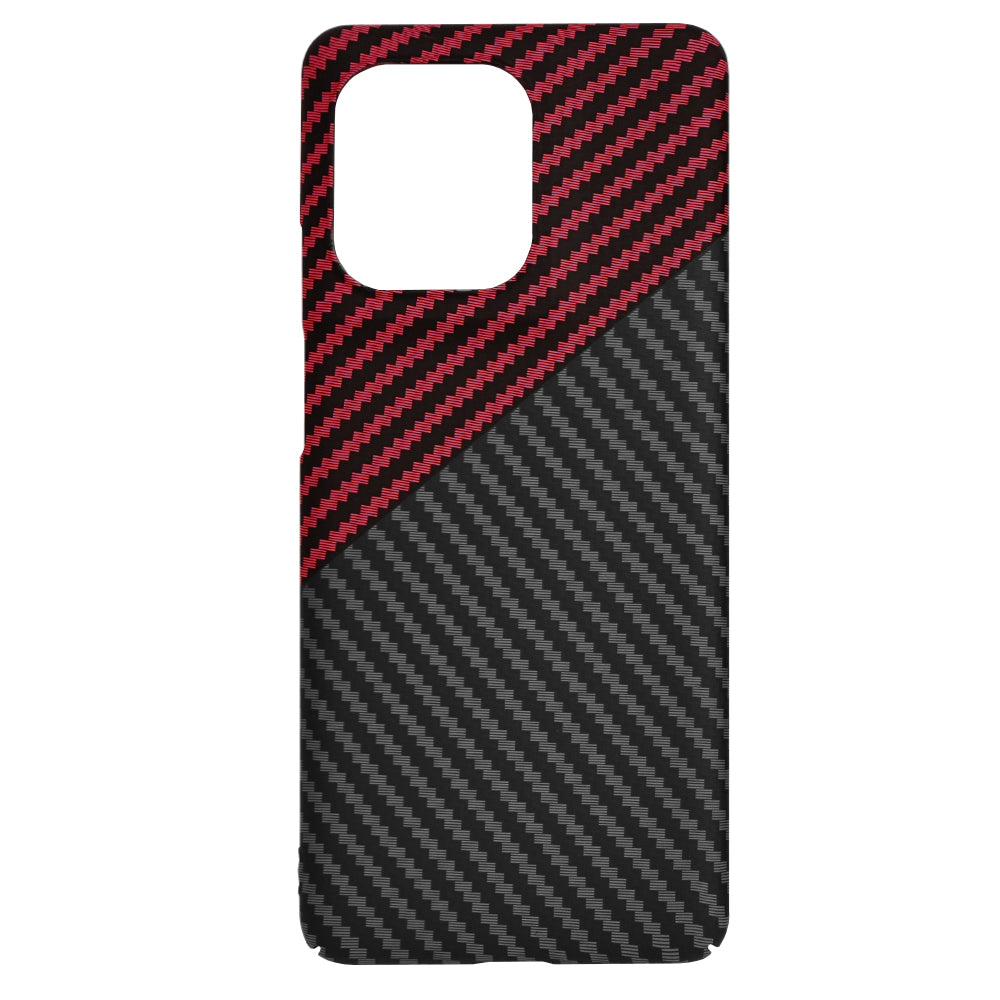 Funda para Motorola Edge 50 Pro, Techsuit, Carbonite FiberShell, Negra Roja