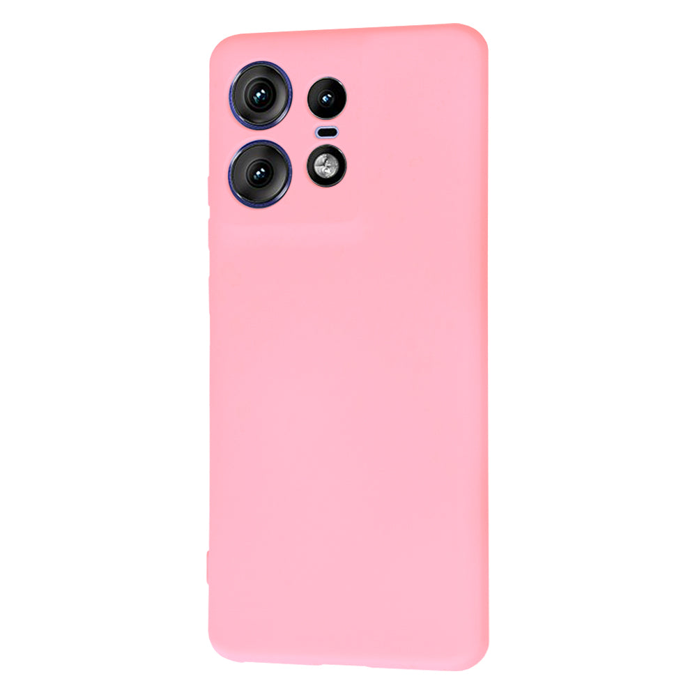 Funda para Motorola Edge 50 Pro, Techsuit, SoftFlex, Rosa Claro