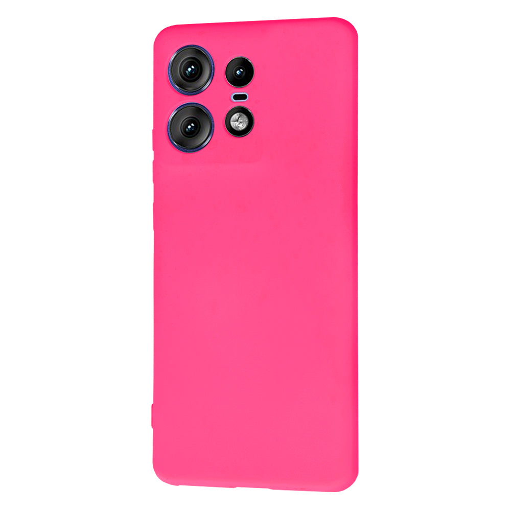 Funda para Motorola Edge 50 Pro, Techsuit, SoftFlex, Rosa Oscuro