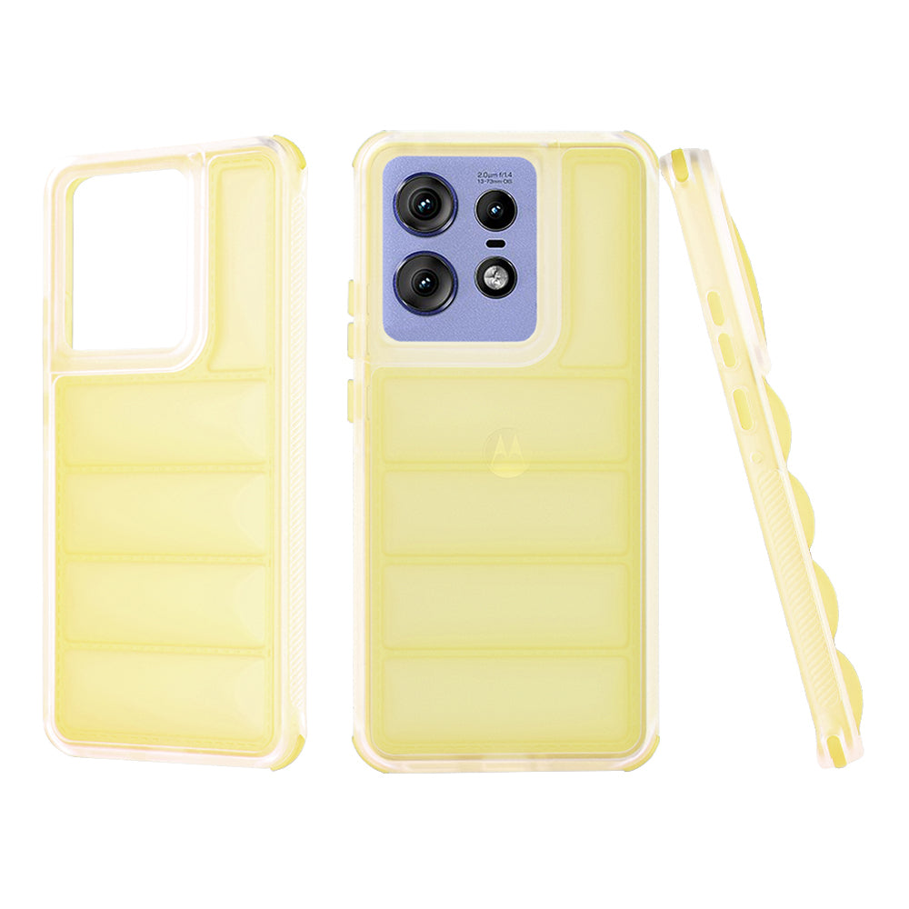 Funda para Motorola Edge 50 Pro, Techsuit, Wave Shield, Amarilla