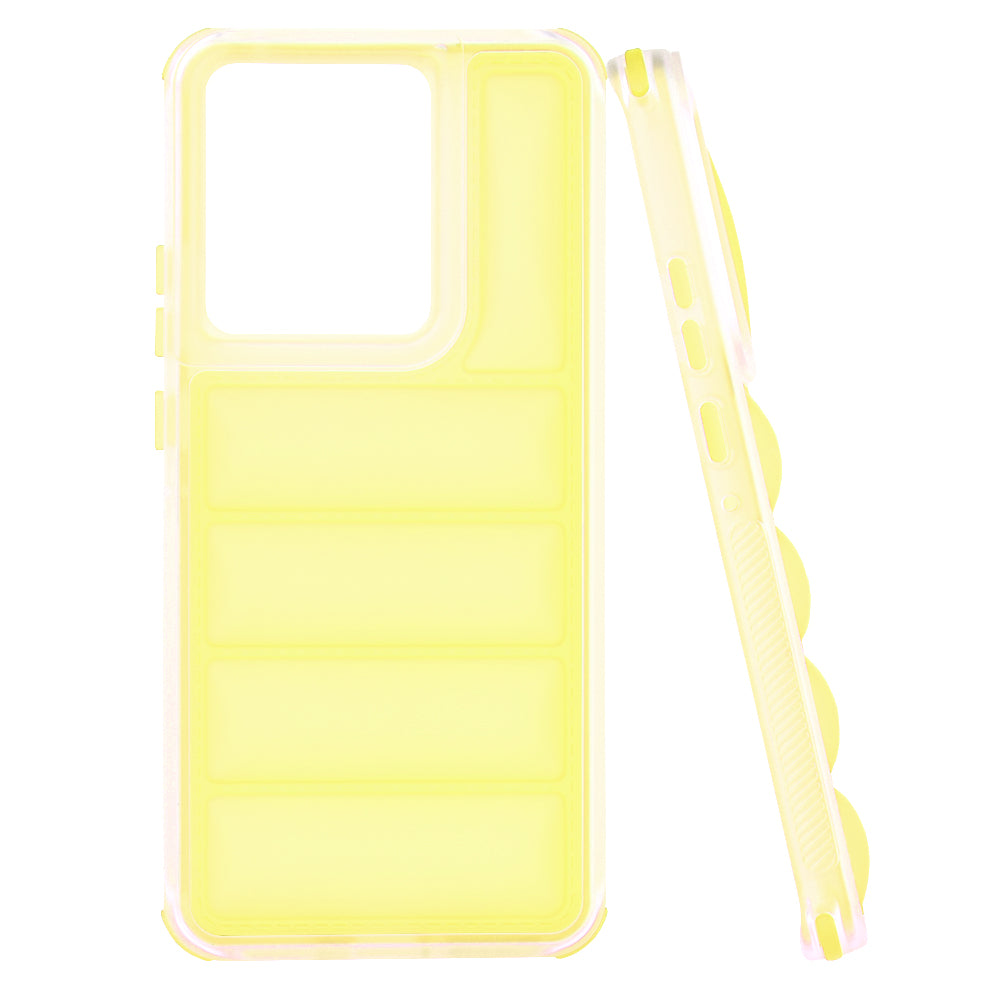 Funda para Motorola Edge 50 Pro, Techsuit, Wave Shield, Amarilla