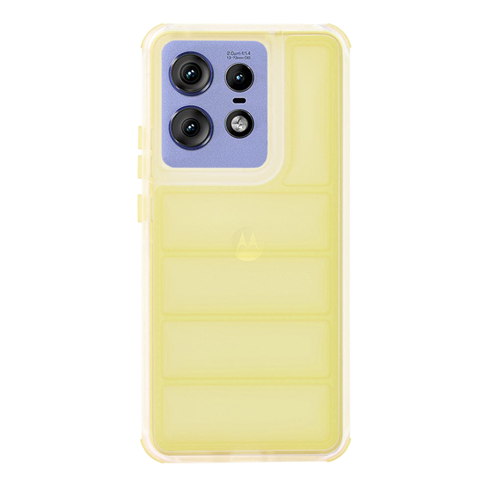 Funda para Motorola Edge 50 Pro, Techsuit, Wave Shield, Amarilla