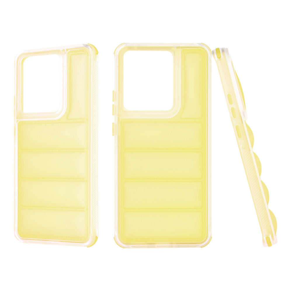 Funda para Motorola Edge 50 Pro, Techsuit, Wave Shield, Amarilla