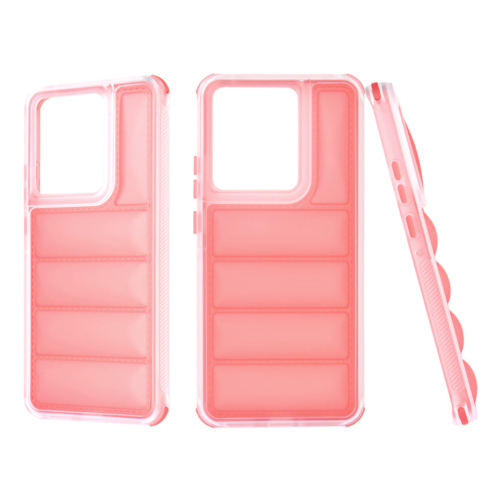 Funda para Motorola Edge 50 Pro, Techsuit, Wave Shield, Roja