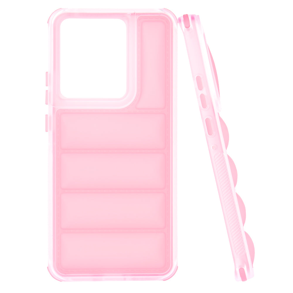 Funda para Motorola Edge 50 Pro, Techsuit, Wave Shield, Rosa