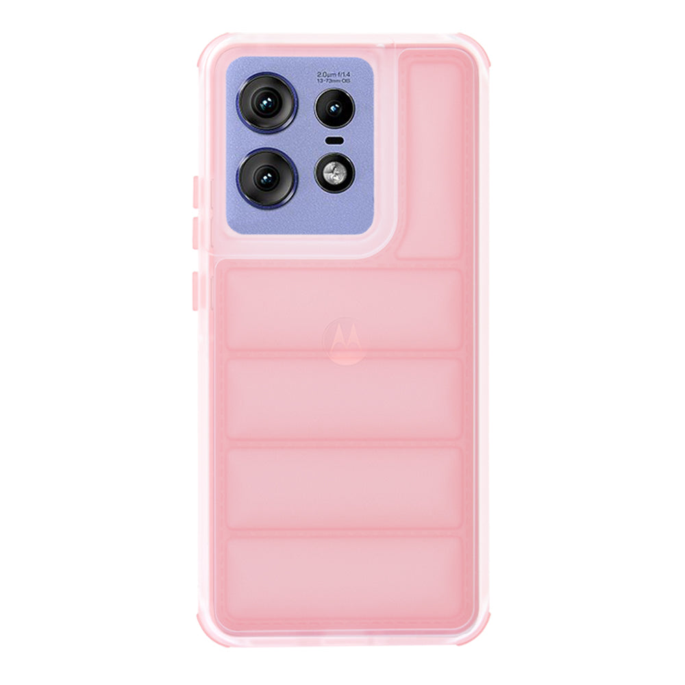Funda para Motorola Edge 50 Pro, Techsuit, Wave Shield, Rosa