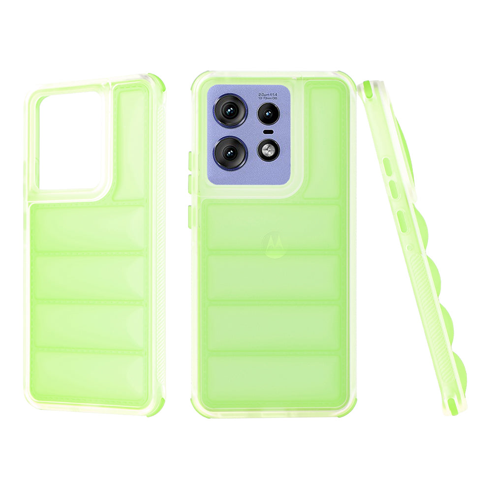 Funda para Motorola Edge 50 Pro, Techsuit, Wave Shield, Verde