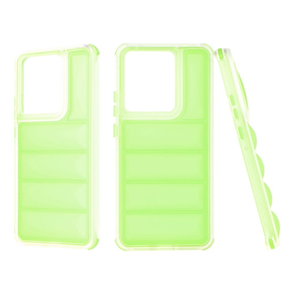 Funda para Motorola Edge 50 Pro, Techsuit, Wave Shield, Verde