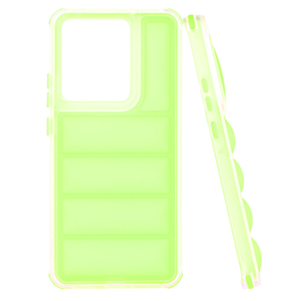 Funda para Motorola Edge 50 Pro, Techsuit, Wave Shield, Verde