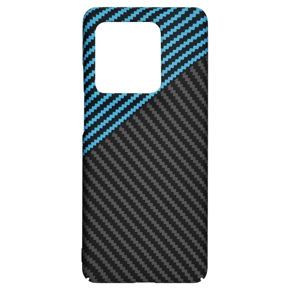 Funda para Motorola Edge 50 Ultra, Techsuit, Carbonite FiberShell, Negra Bleu
