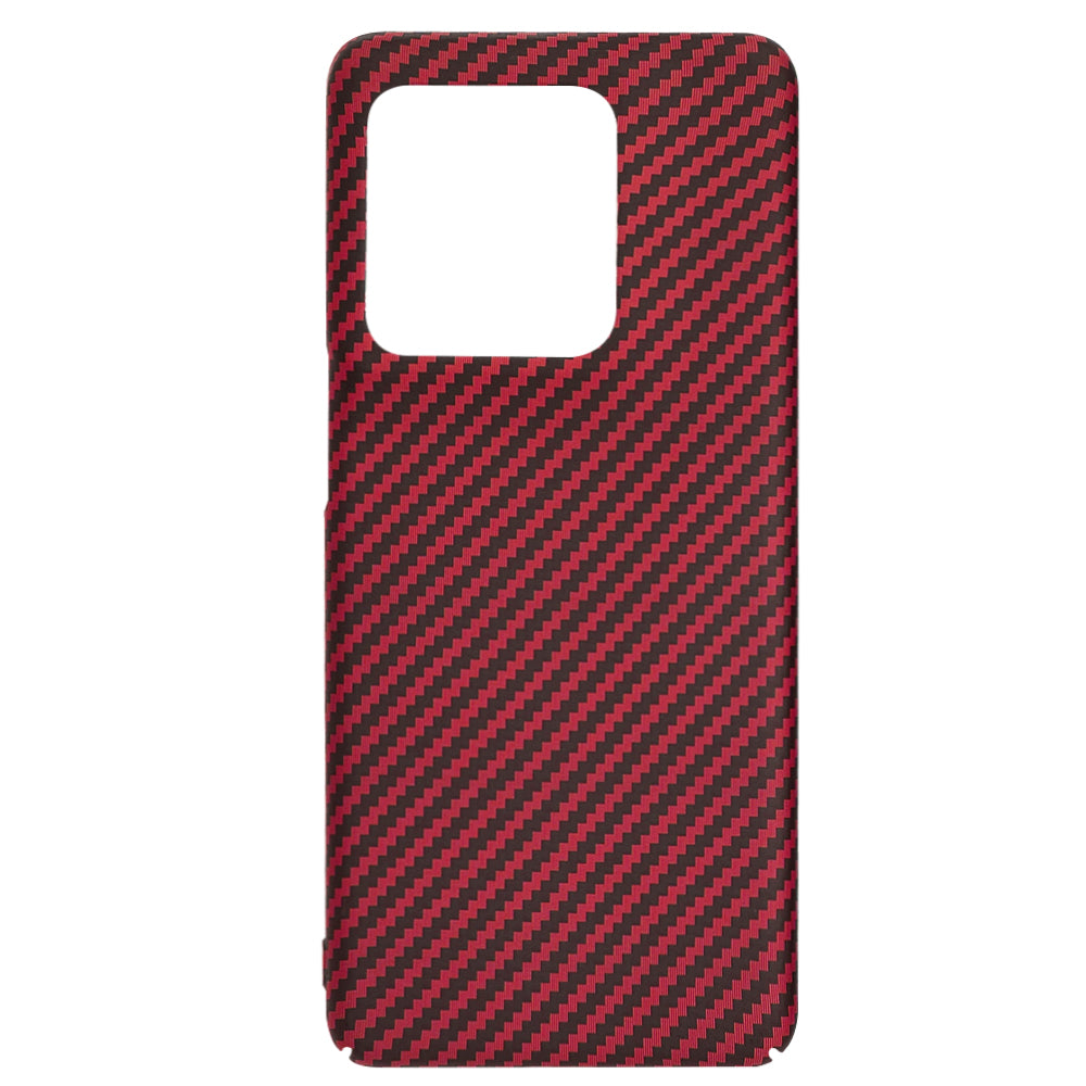 Funda para Motorola Edge 50 Ultra, Techsuit, Carbonite FiberShell, Roja