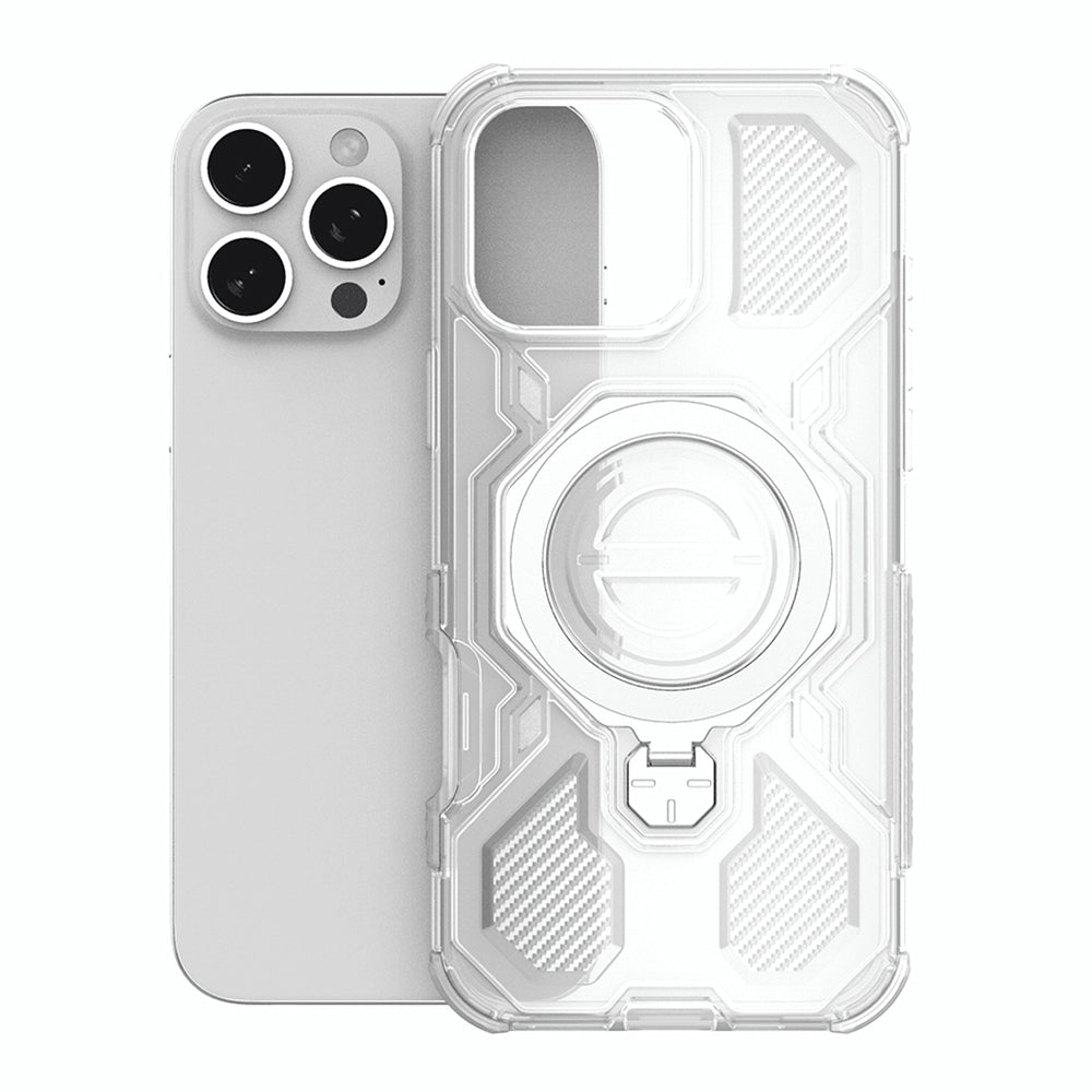 Funda para Motorola Edge 60 Fusion / Edge 60, Techsuit, Carbon Shield Pro, Blanca