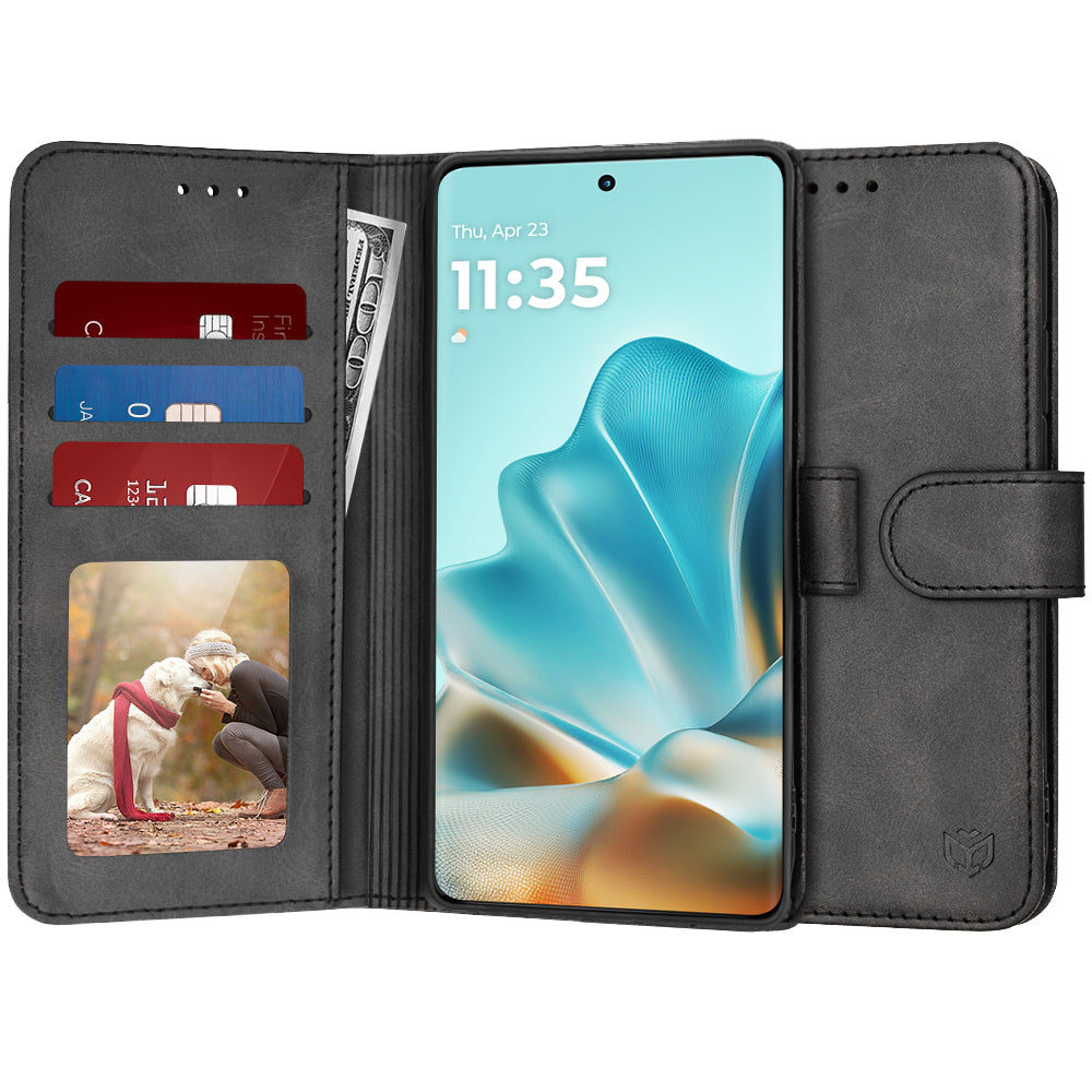 Funda para Motorola Edge 60 Fusion / Edge 60, Techsuit, Diary Book, Negra