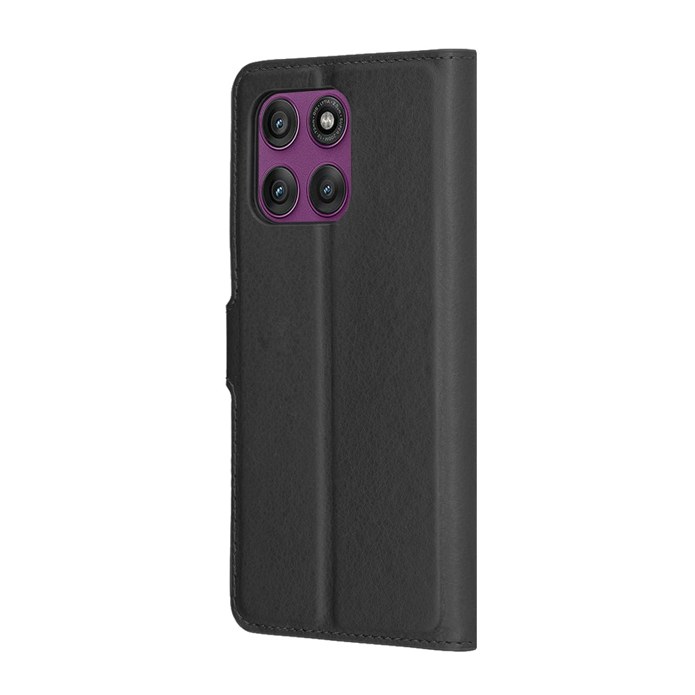 Funda para Motorola Edge 60 Pro, Techsuit, Leather Folio, Negra