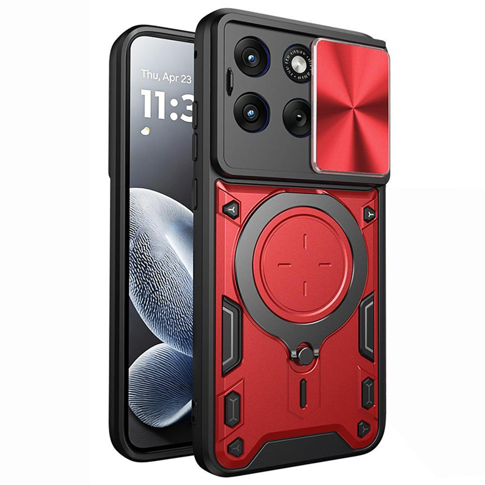 Funda para Motorola Edge 70 Fusion, Techsuit, CamGuard Pro, Roja