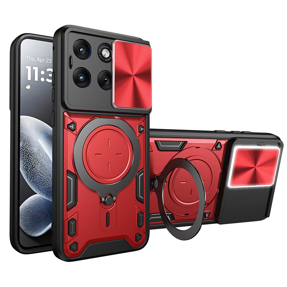 Funda para Motorola Edge 70 Fusion, Techsuit, CamGuard Pro, Roja