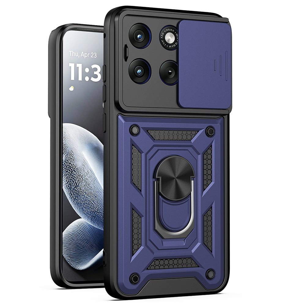 Funda para Motorola Edge 70 Fusion, Techsuit, CamShield, Azul