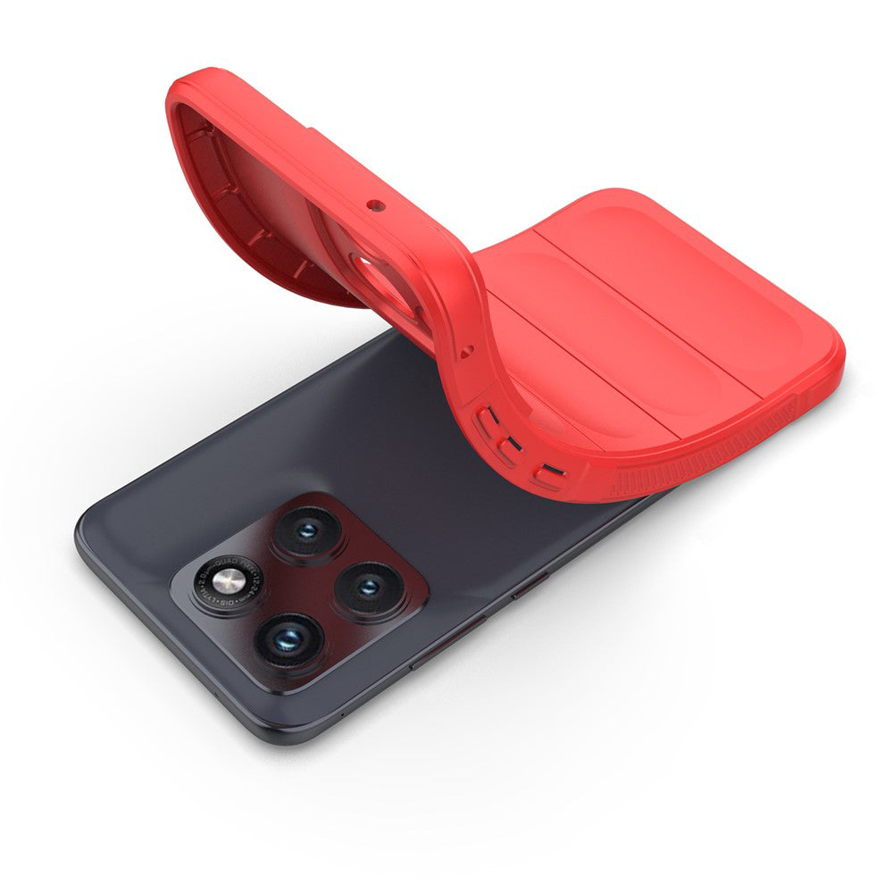 Funda para Motorola Edge 70 Fusion, Techsuit, Magic Shield, Roja