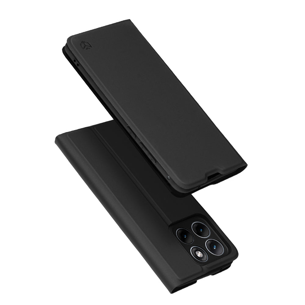 Funda para Motorola Edge 70 Fusion, Techsuit, Magskin Book, Negra