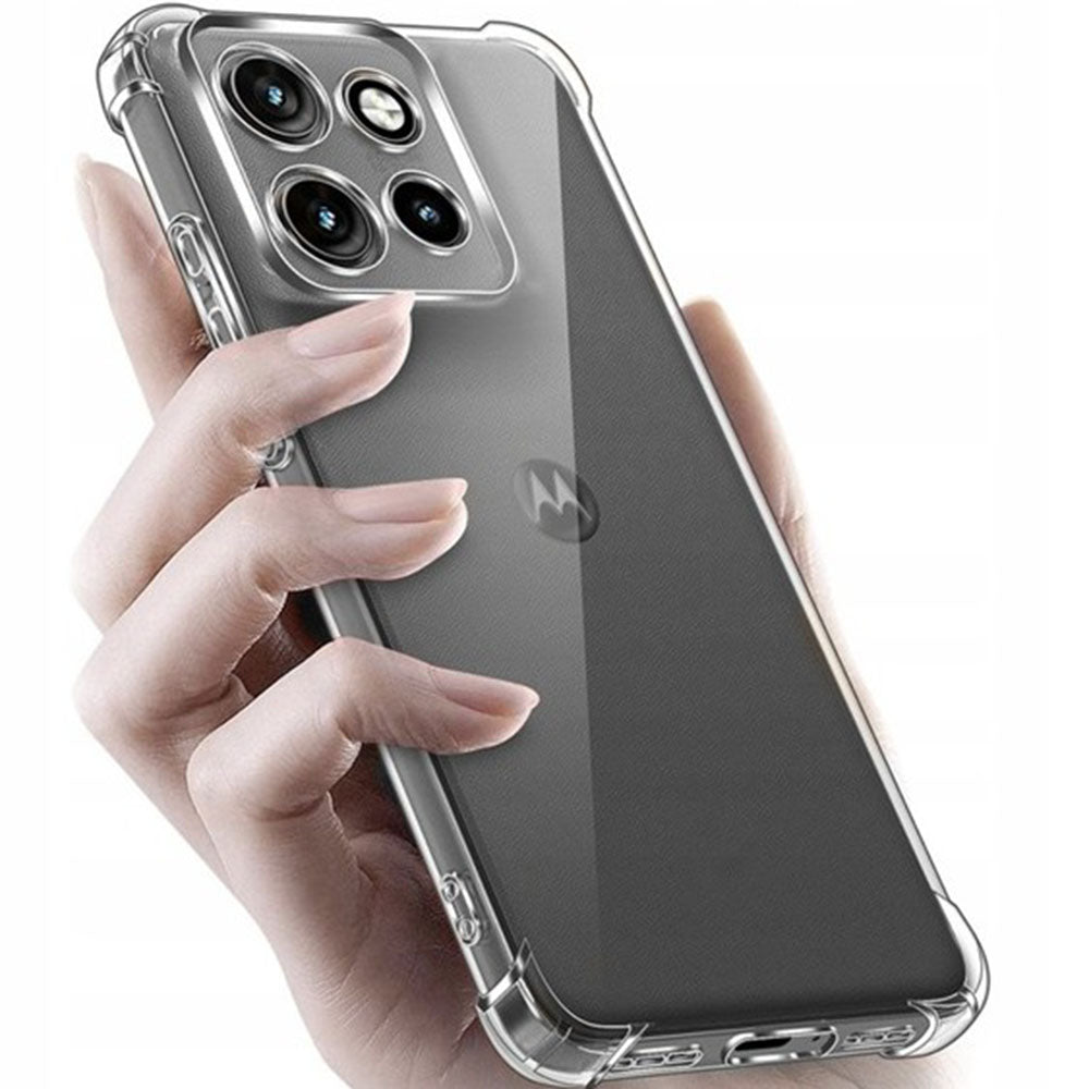 Funda para Motorola Edge 70 Fusion, Techsuit, Shockproof Clear, Transparente