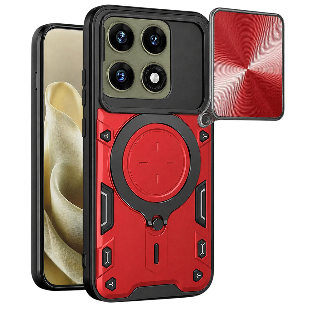 Funda para Motorola Edge 70 Pro, Techsuit, CamGuard Pro, Roja