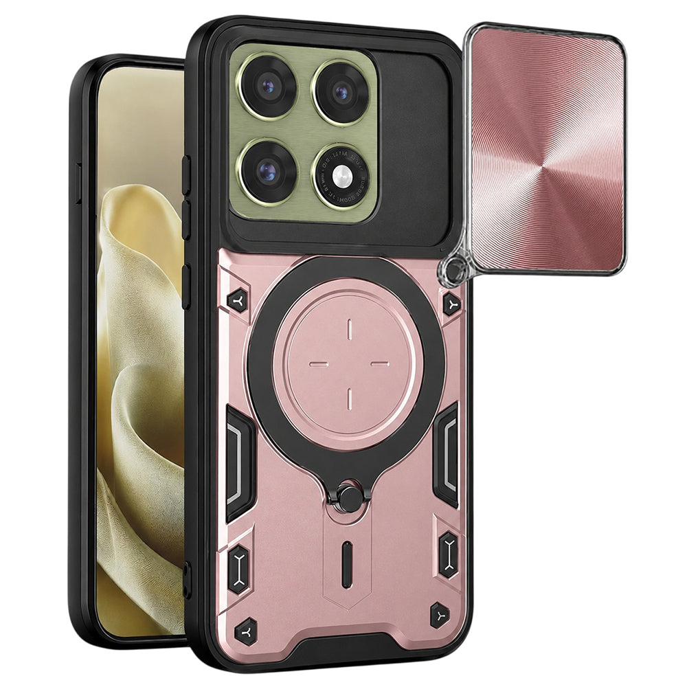Funda para Motorola Edge 70 Pro, Techsuit, CamGuard Pro, Rosa Dorado