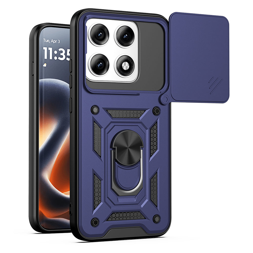 Funda para Motorola Edge 70 Pro, Techsuit, CamShield, Azul
