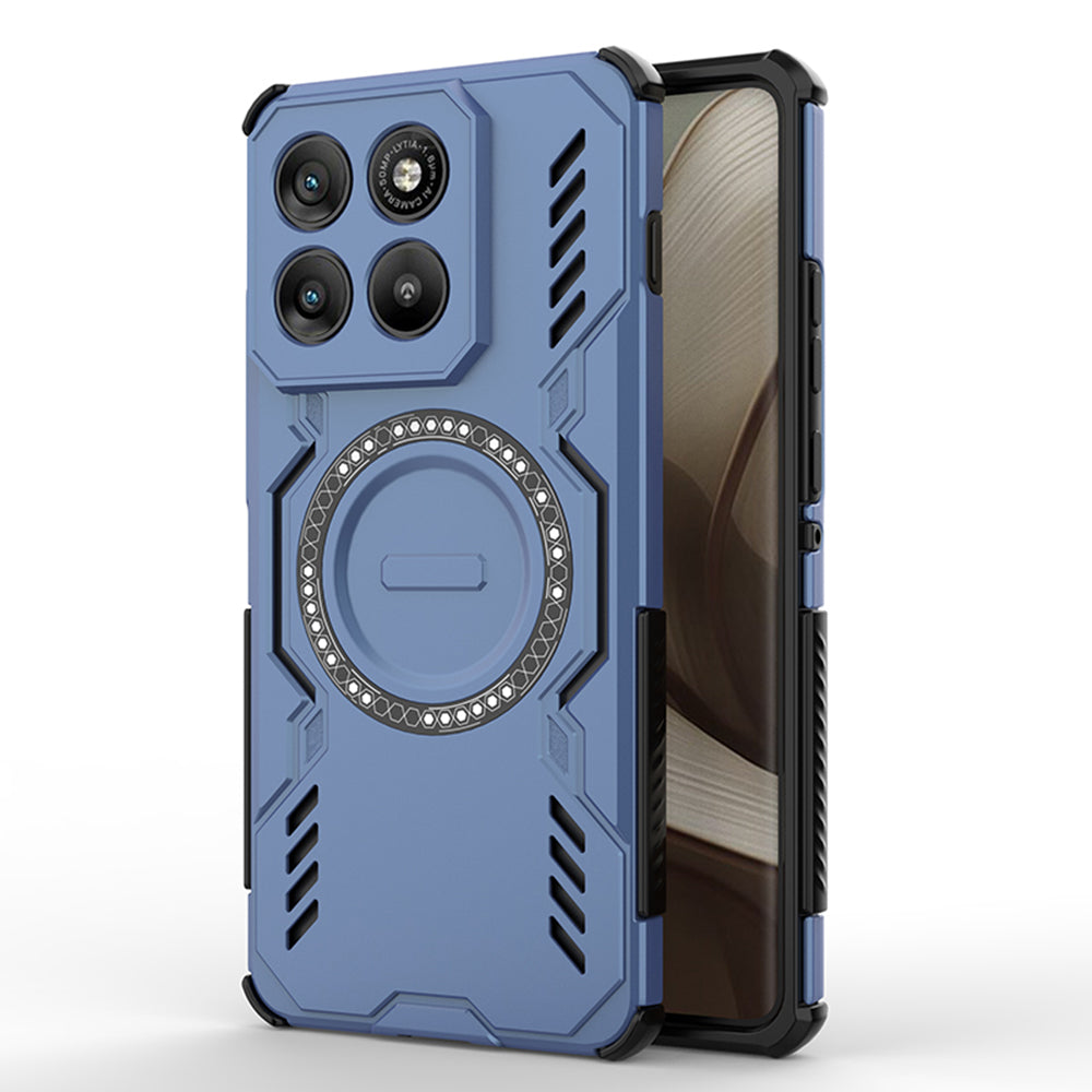 Funda MagSafe para Motorola Edge 70, Techsuit, ArmorMag, Azul