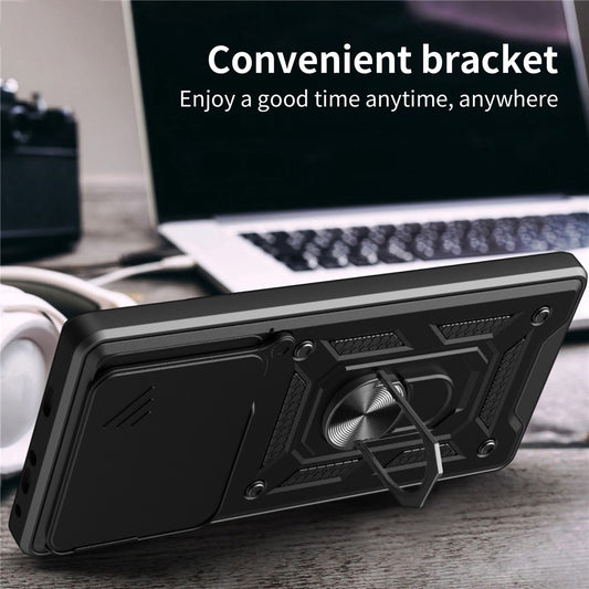 Funda para Motorola Edge 70, Techsuit, CamShield, Rosa Dorada