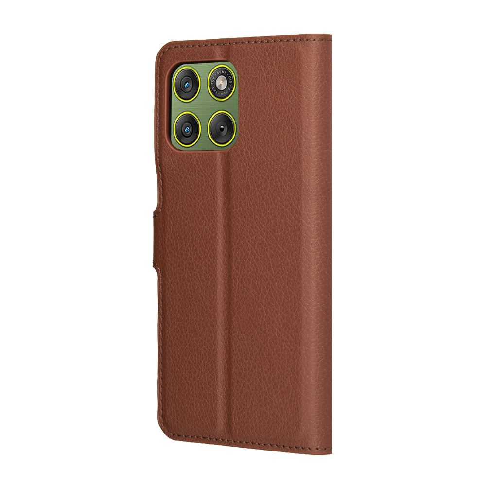 Funda para Motorola Edge 70, Techsuit, Leather Folio, Marrón