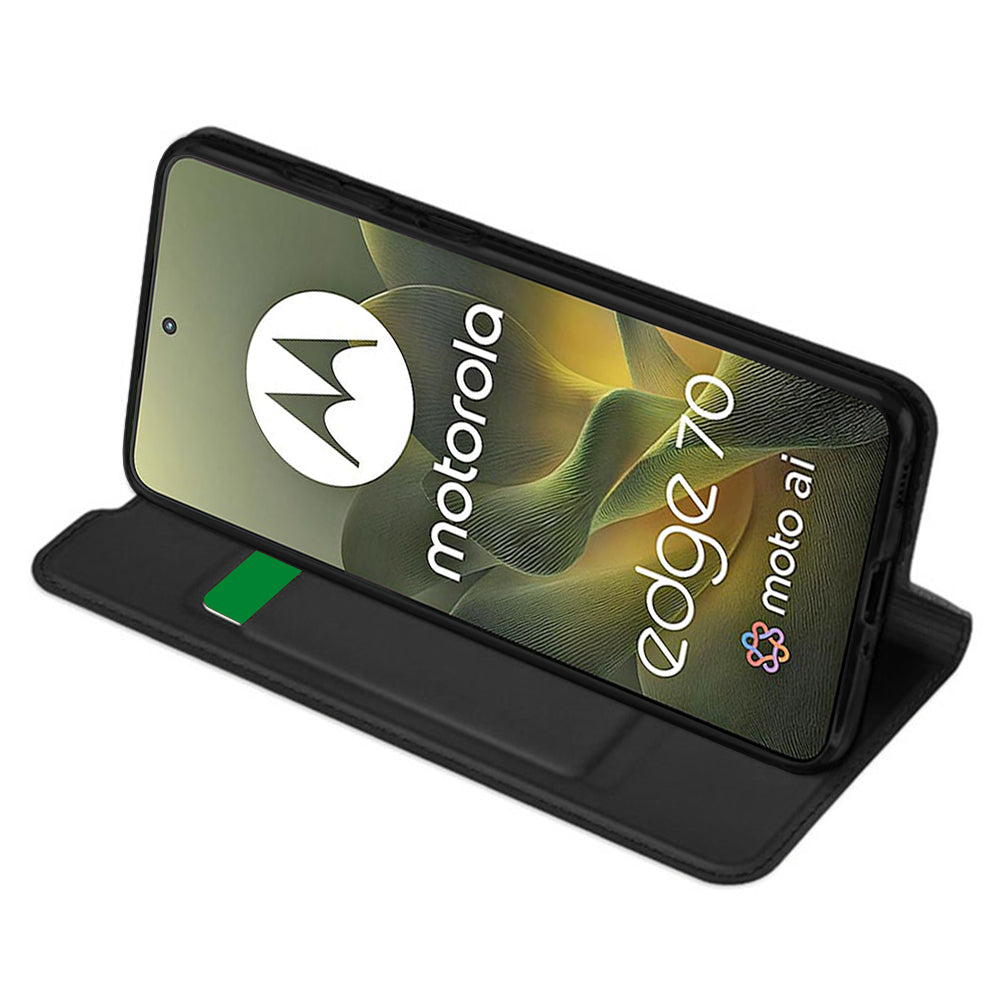 Funda para Motorola Edge 70, Techsuit, Magskin Book, Negra